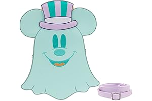 Disney Pastel Ghost MinnieMickey Double Sided Loungefly Halloween Crossbody Bag