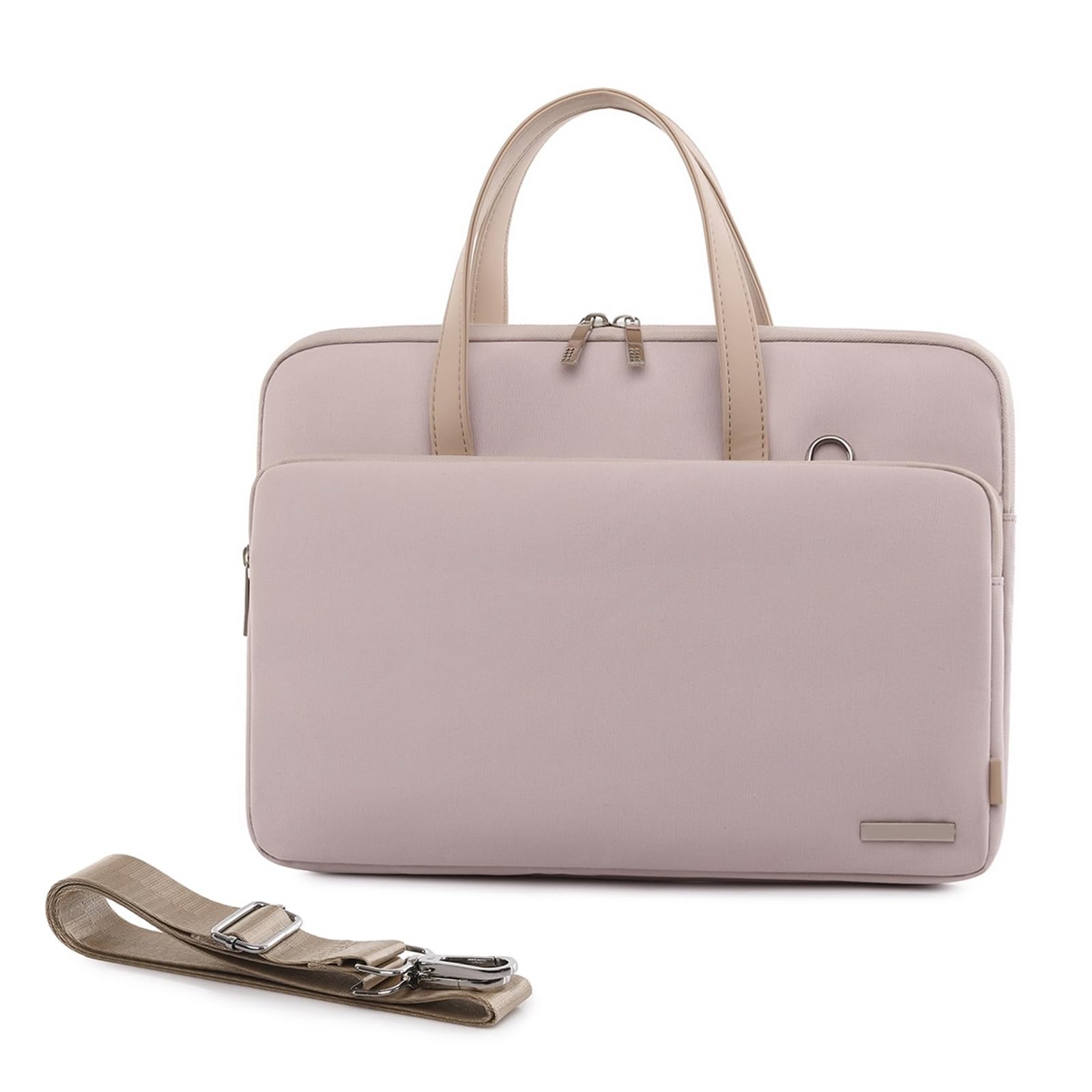 Funda portátil 15.6 pulgadas beige con maletín de hombro protector 7