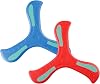 Boomerang 2PCS Returning Boomerang Easy-To-Throw Boomerangs Sports Game Set for Adults Outdoor Flying Saucer Picnics Parks Beach PlayingRedBlue