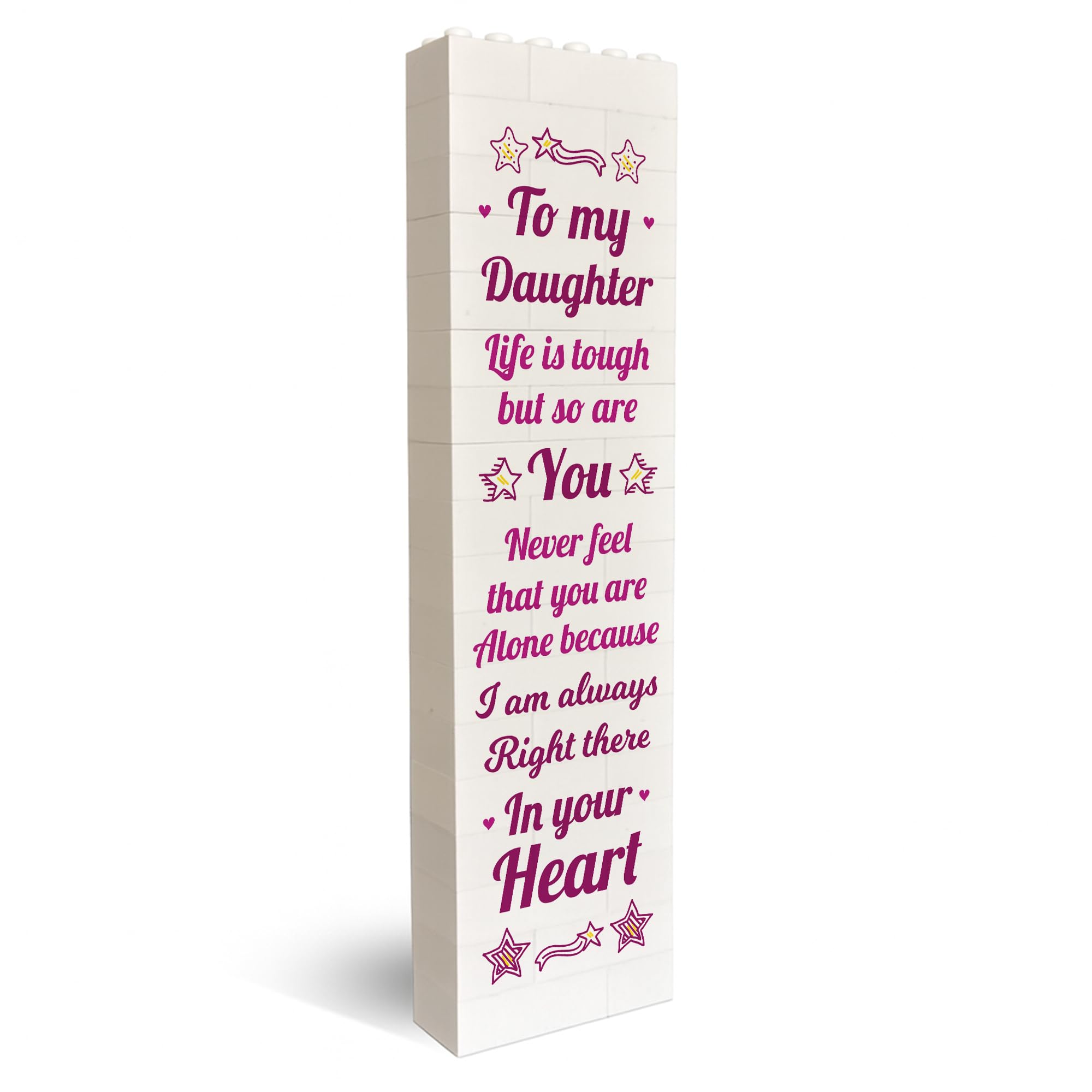 Red Ocean Daughter Birthday From Mum Dad Building Block For Her Daughter Birthday Christmas Puzzle Thank You For Keepsake