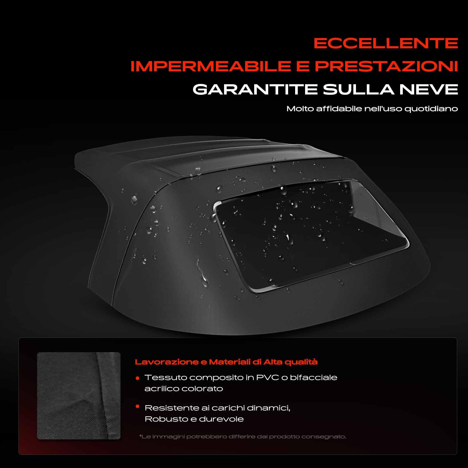 Frankberg Capote soft top Compatibile con New Beetle Cabriolet 1Y7 1.9 TDI 1.8 T 2.0 2.5 2002-2010 Cabriolet Replace# VW4403V,1005BEE055