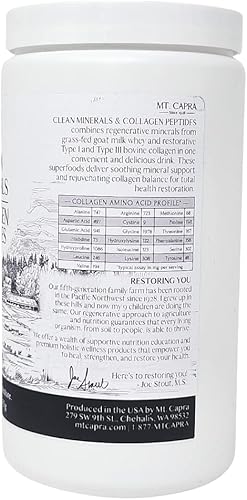 Miniatura 3 de MT. CAPRA SINCE 1928 Minerales limpios con péptidos de colágeno  Deliciosos minerales integrales de leche de cabra de suero de leche de cabra y