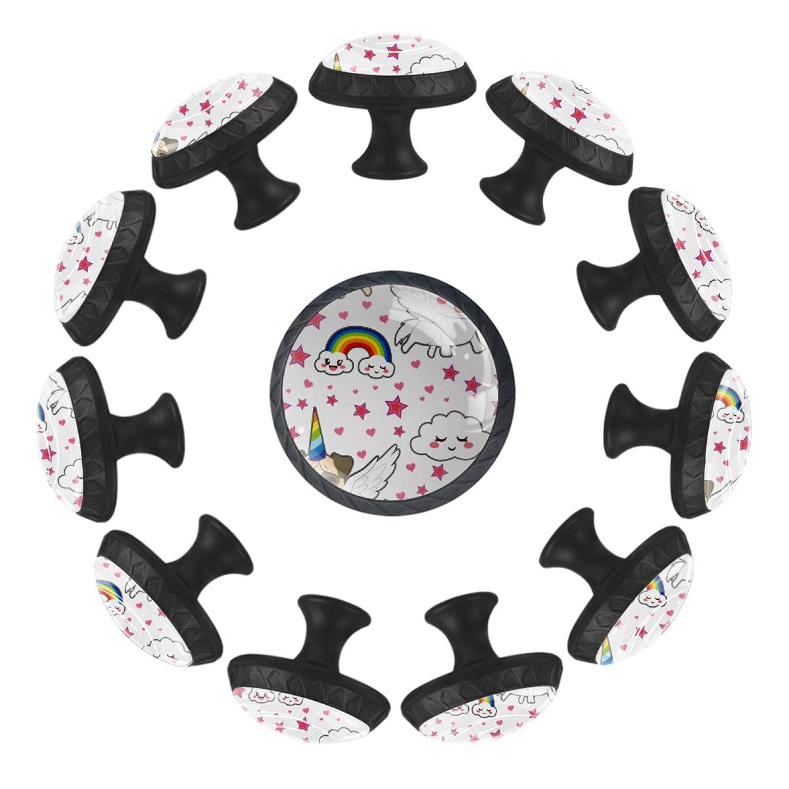 Boutons de tiroir carlin 35mm poignée de meuble ronde chambre enfant commode lot de 12