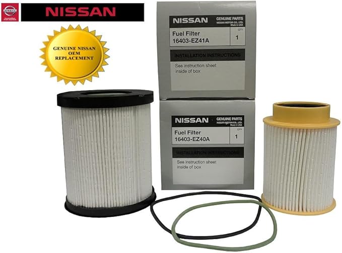 Genuine OEM Nissan Titan XD 5.0L Diesel Fuel Filter Kit Automotive