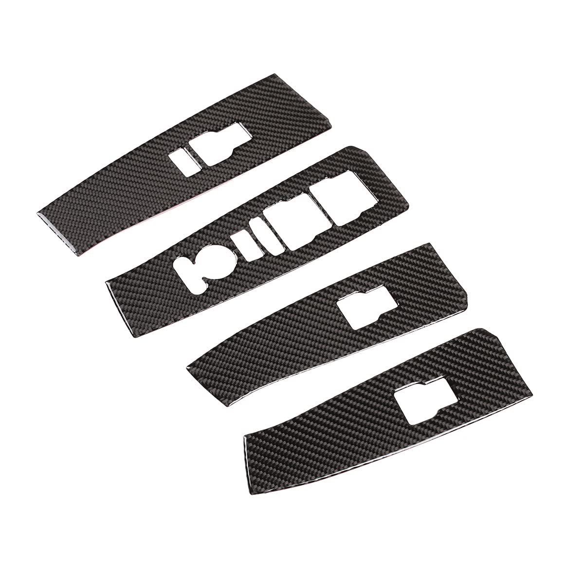 PIUGILH Compatible with 11th Honda Civic 2022 Real Carbon Fiber Car 3D Sticker Window Switch Panel Cover Trim Interior Car Accessories