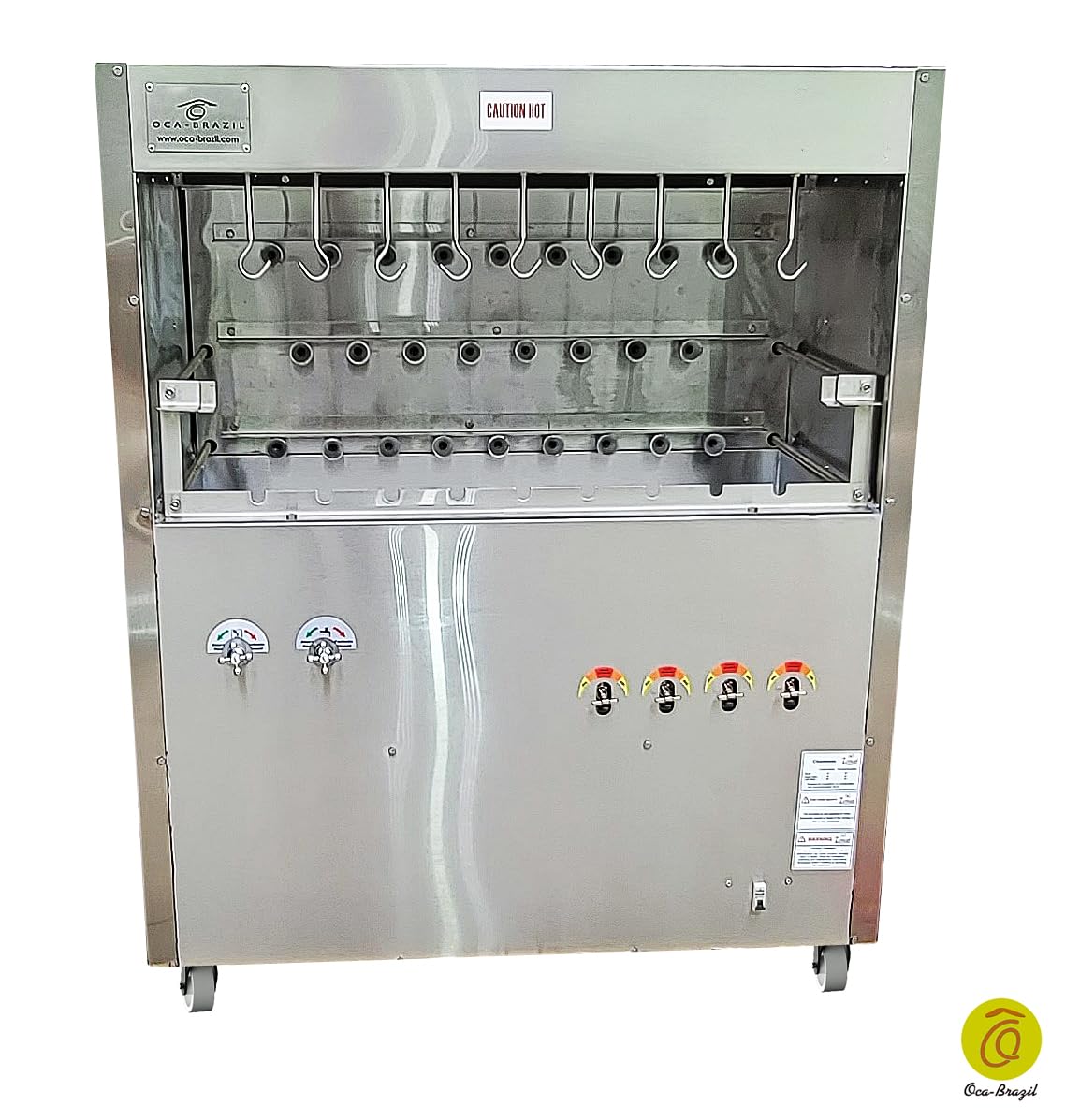 Brazilian Gas Grill for BBQ - 26 Skewers - NSF Certified - Professional Grade