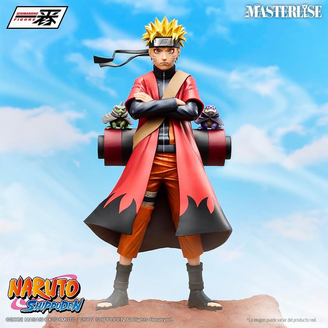 Ichibansho Figura Naruto Uzumaki (Sage Mode) Naruto - A Bridge Between The Lament of Samsara and Peace - Masterlise 24cm IS69026 Multicolor - Figura Coleccionable - Ideal para los Fanaticos del Anime