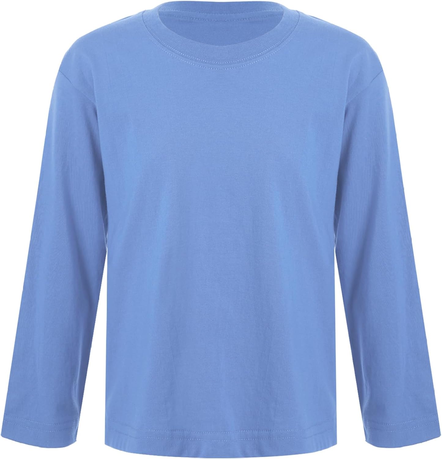 Unisex Kids Boys Girls Thermal Undershirt Soft Cotton T-Shirt Casual Long Sleeve Pullover Sweatshirt