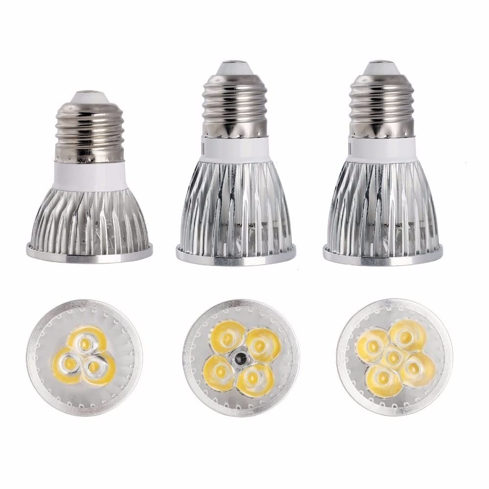 Spot LED E27 AC85-265V lot de 6 ampoules pour stopper le scintillement et varier les tons