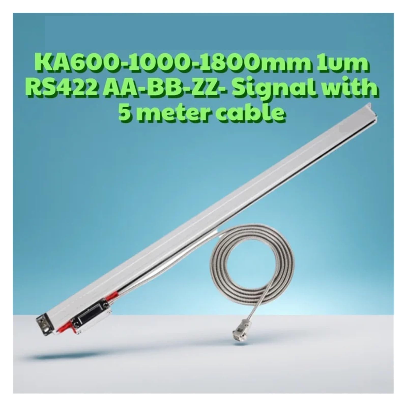 codificador lineal óptico, DRO 1um RS422 AA-BB-ZZ-KA600 1000-1800mm Regla Codificadora De E Lineal Con Cable 5 Metros
