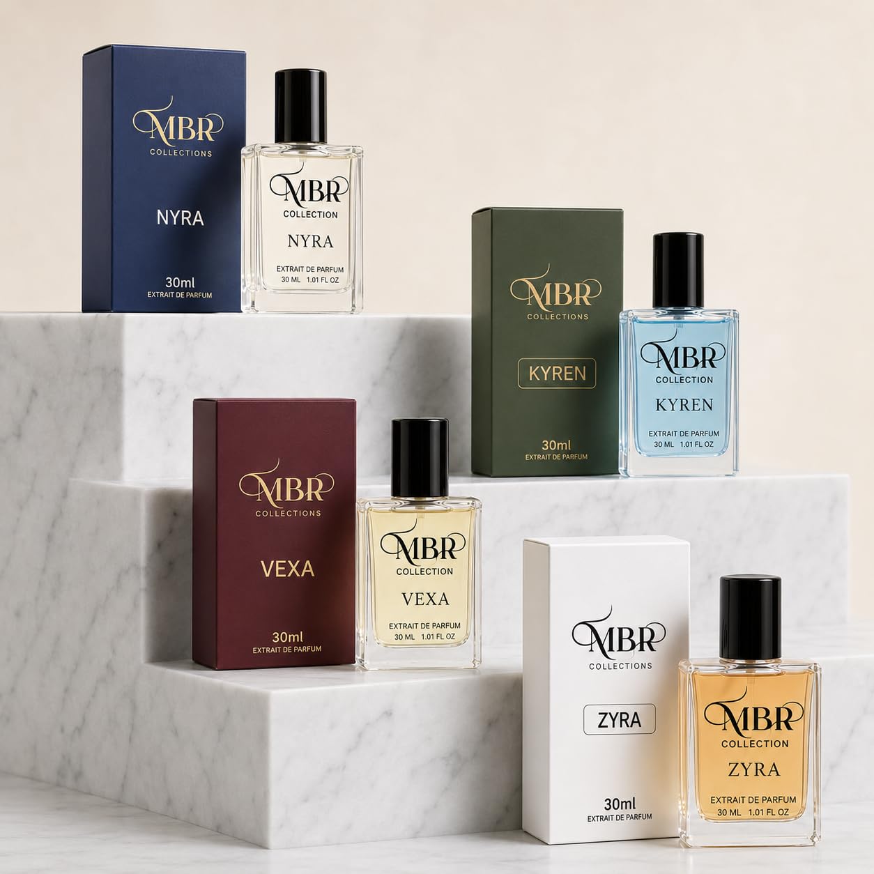 Premium Extrait De Perfume Combo Set (4 x 30ml) – Kyren, Zyra, Vexa & Nyra | Long Lasting Unisex Fragrance | Luxury Scent Gift Pack | Travel Friendly Perfume Set for Men & Women-image-37