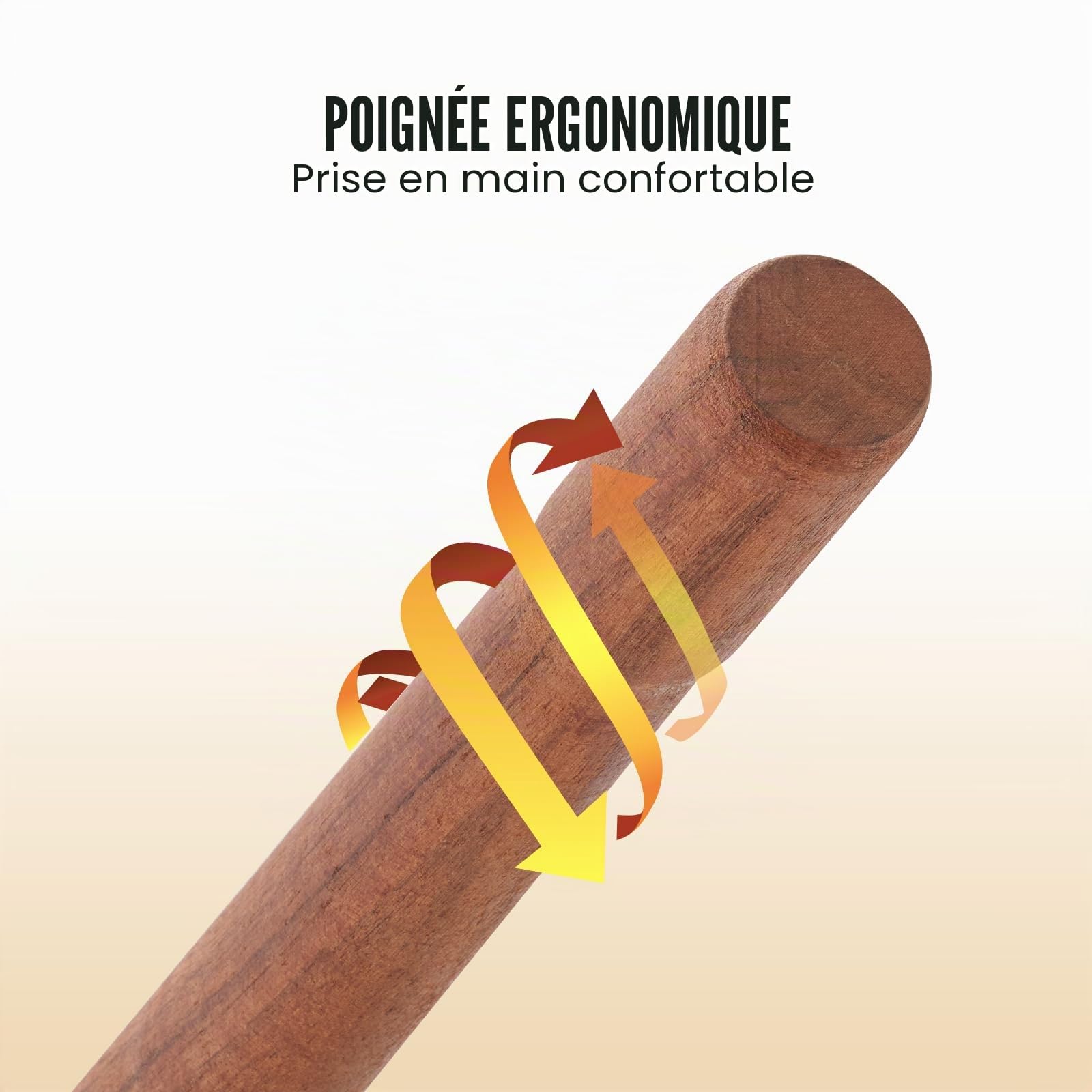 VEVOR Cric à bûches 1180 mm, lève-bûches à Manche en Bois de 45,7 cm, lève-Tronc d'arbre Robuste résistant à la Rouille, Outil d'exploitation forestière, pour Rouler, soulever et Tourner Les bûches