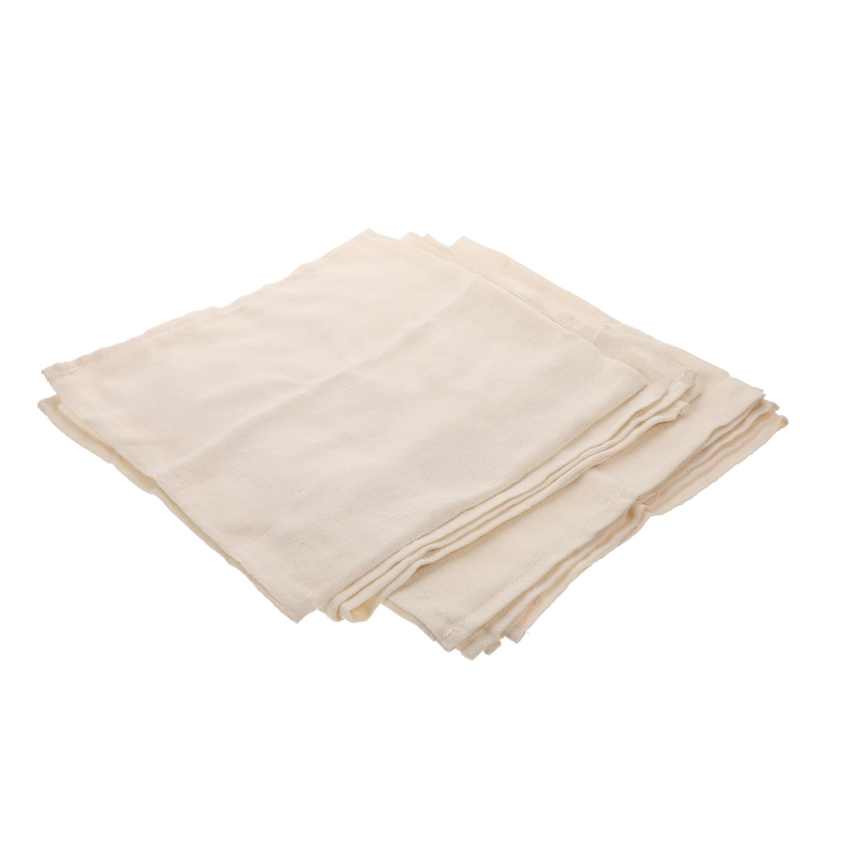 KICHOUSE 4pcs Hemmed Cheesecloth Cotton Fabric for Reusable Straining for Tofu Nut Yogurt and Cooking to Store for Home Use