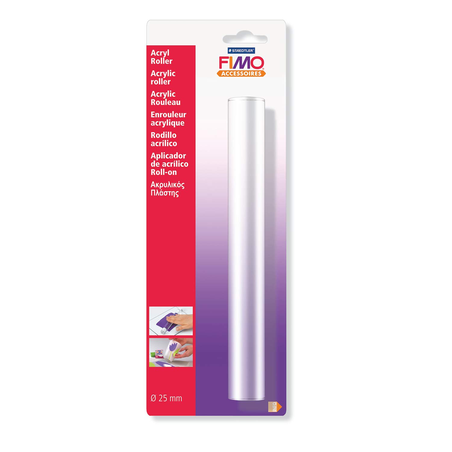 STAEDTLER Fimo Acrylic Roller Diameter 25 mm, Length 20 cm