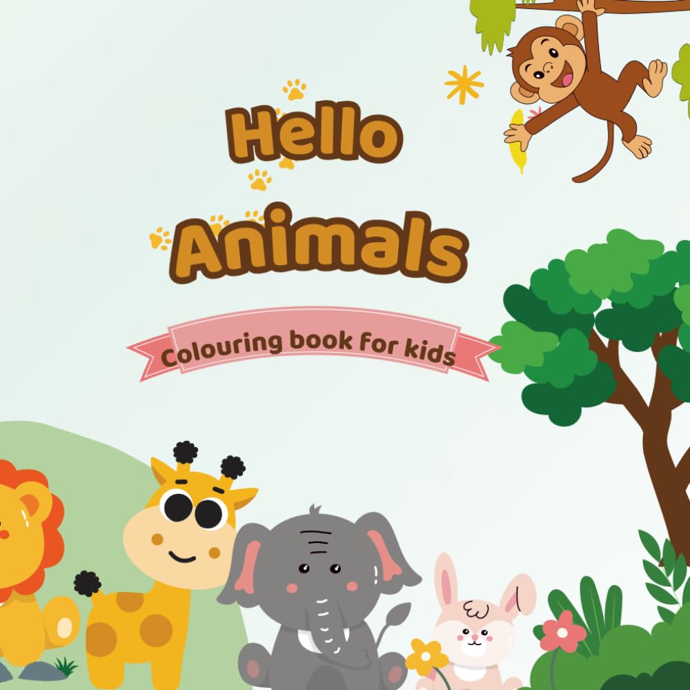 My First Animal Coloring Book: : Fun and Easy Animals with Names for Kids