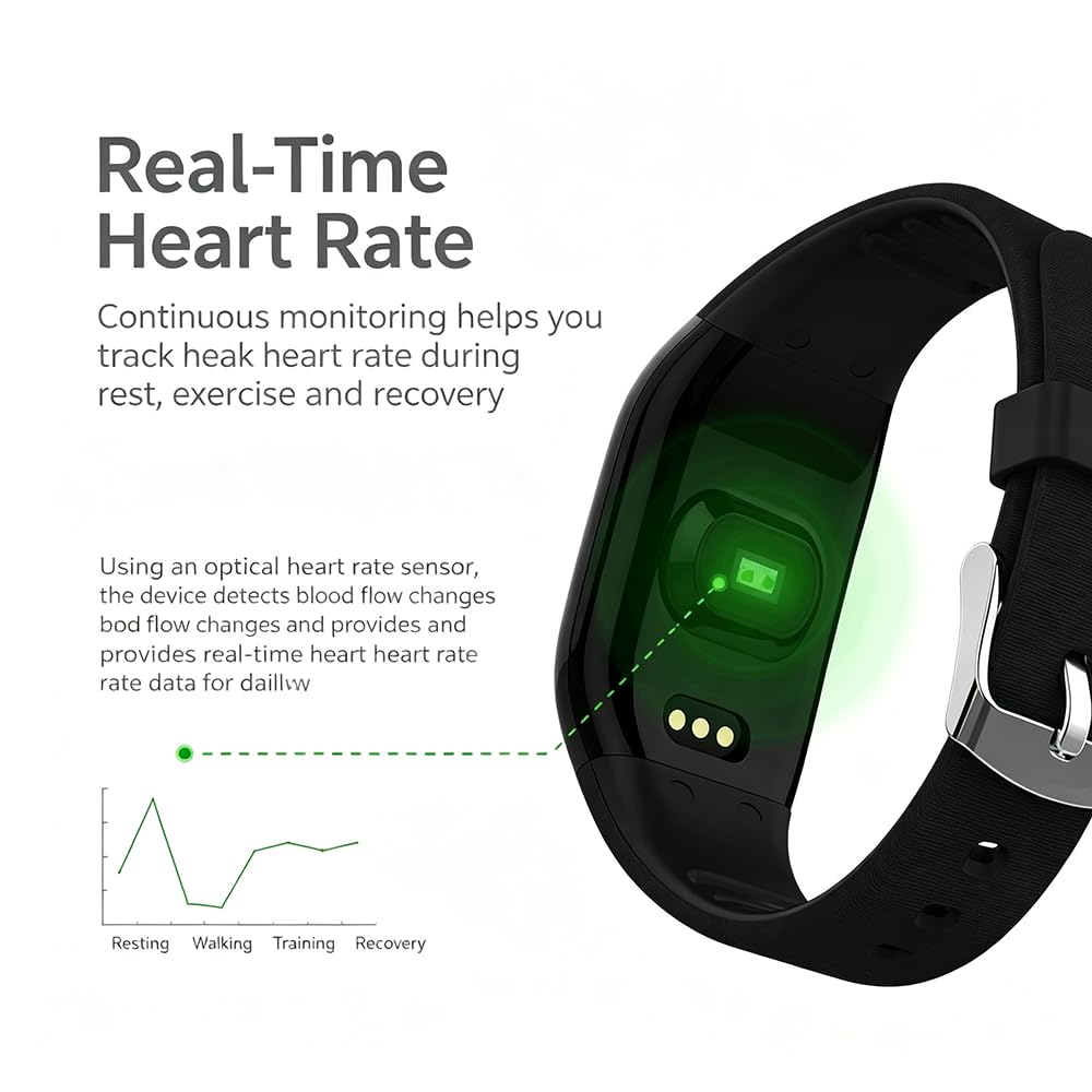 Smartwatch Fitness Tracker Impermeabile Per Uomo E Donna Smartband Orologio Fitness Con Funzione Di Monitoraggio Della Frequenza Cardiaca Del Sonno E Dello Stress Ideale Anche