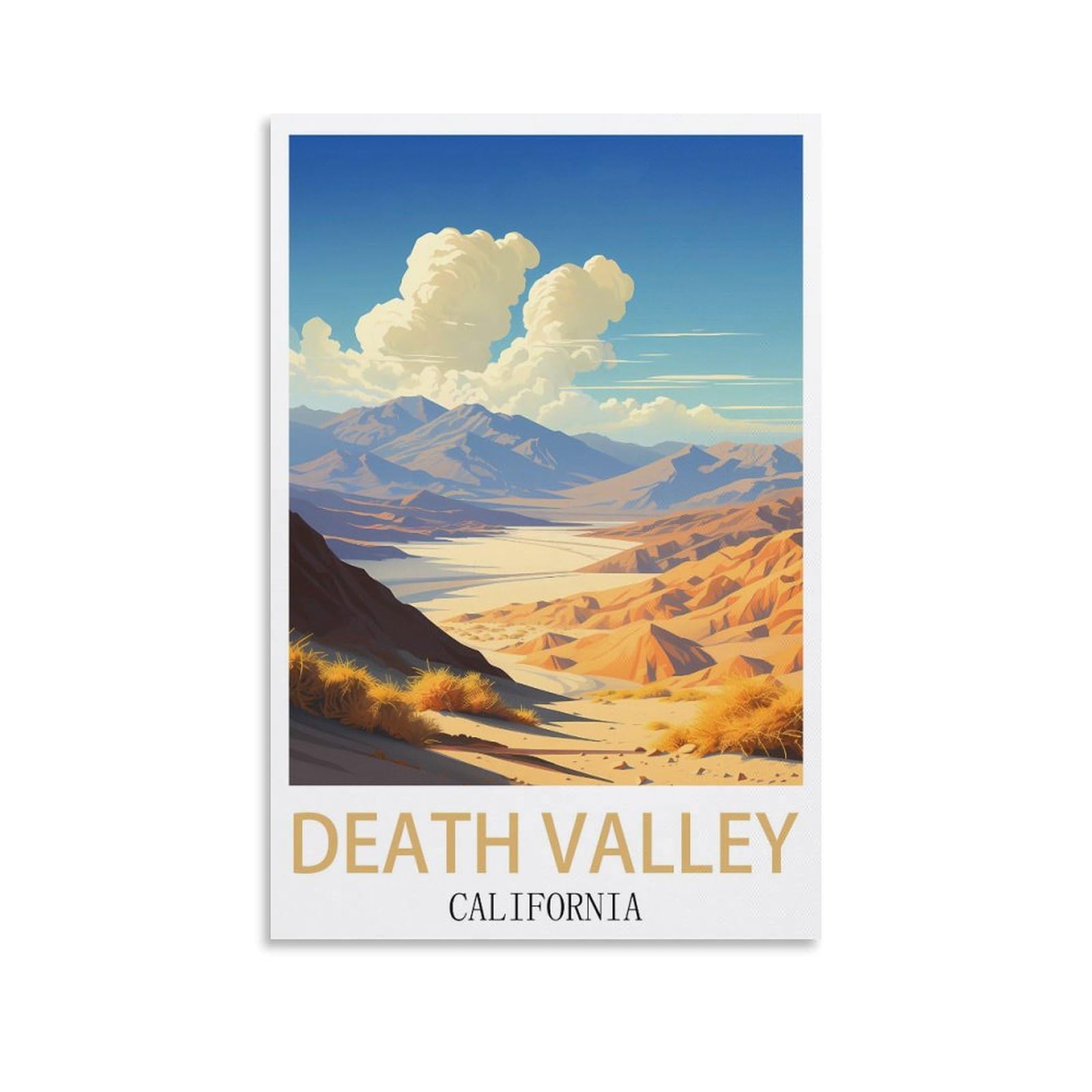 EZMLFA Diamond Painting Kits for Adults,Death Valley California DIY Crystal Embroidery Gifts,Diamond Art Craft,for Living Room Home 30x40cm