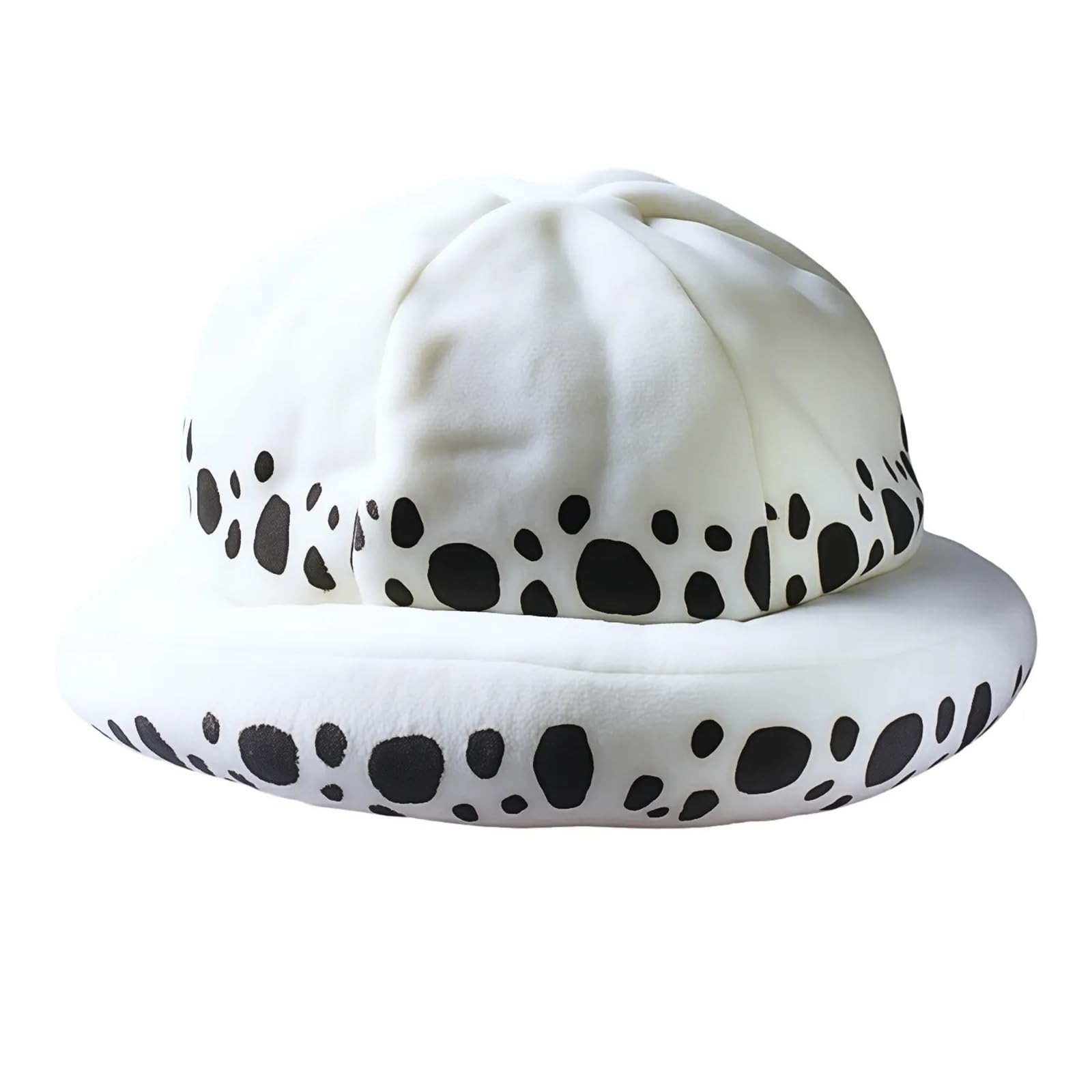 MFUOE Law Cosplay Fleece Hat Anime Cosplay Accessories Winter Plush Hat Anime Costume Headwear White Speckled Hat Carnival Costume Party Hats