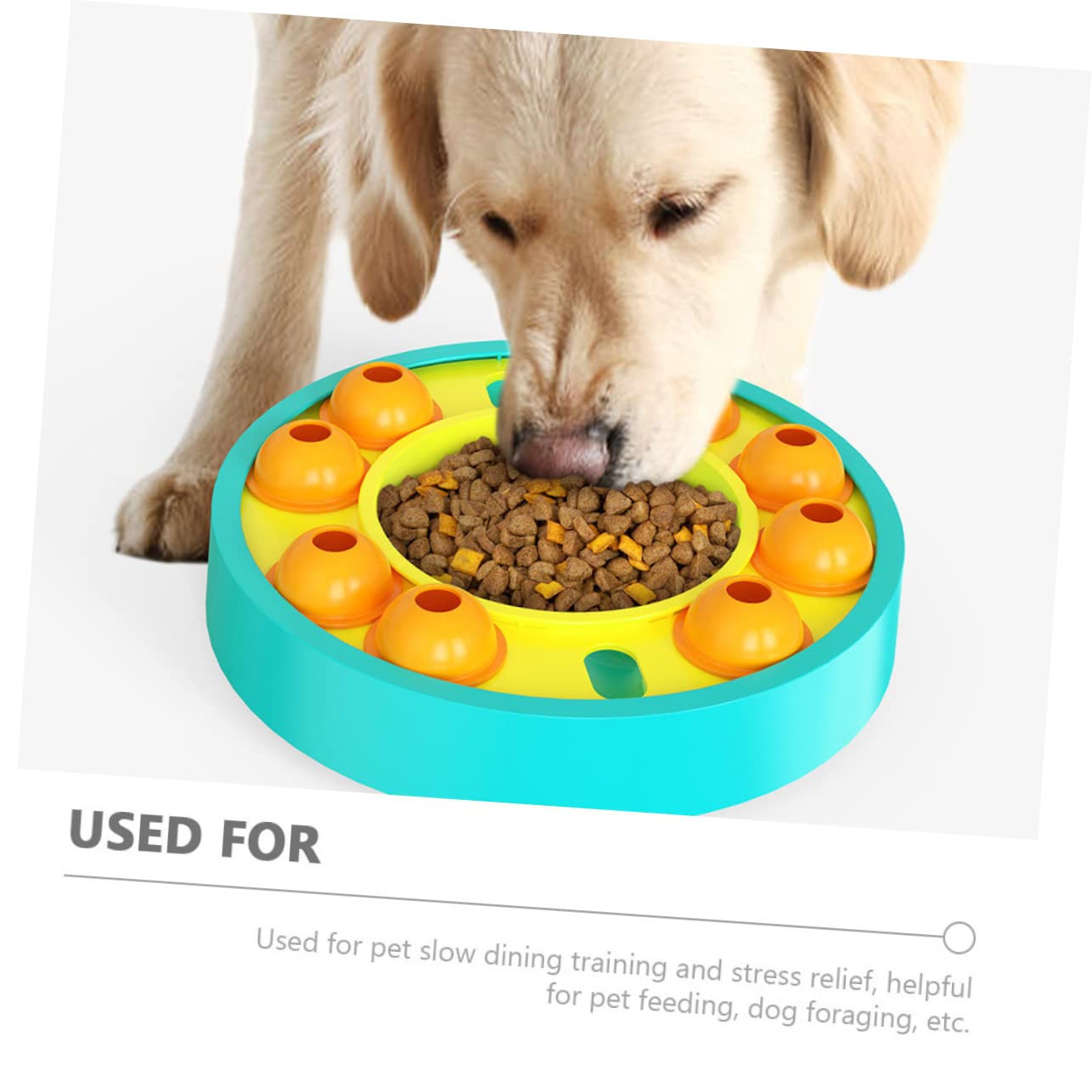 Toyvian pour Chien Mangeoire Interactive Jouet Puzzle pour Animaux De Compagnie Distributeur De Friandises Jeu De Dressage pour Chien