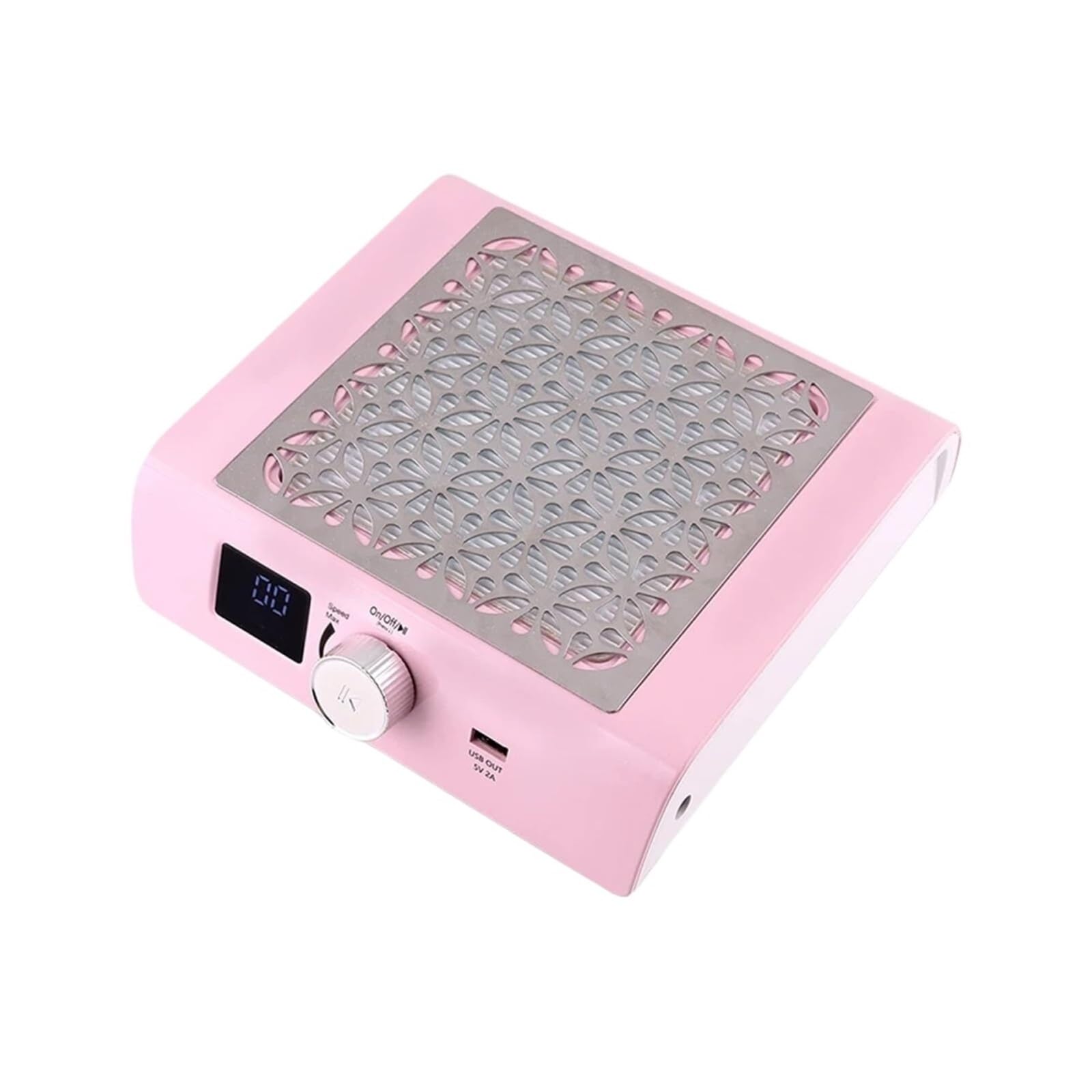 Dust Extractor, 85w Brushless Motor Nail Suction 4500RPM Dust Machine High Power Drill Vacuum Cleaner Tools Aspirator Battery for Beginners(Pink)