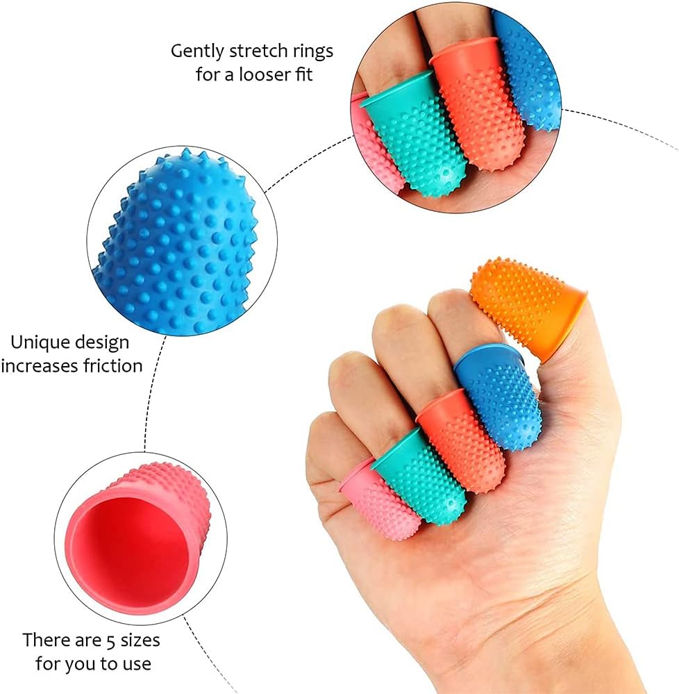 25pcsRubber Finger Pads,Rubber Fingers,Rubber Finger Tips for Money