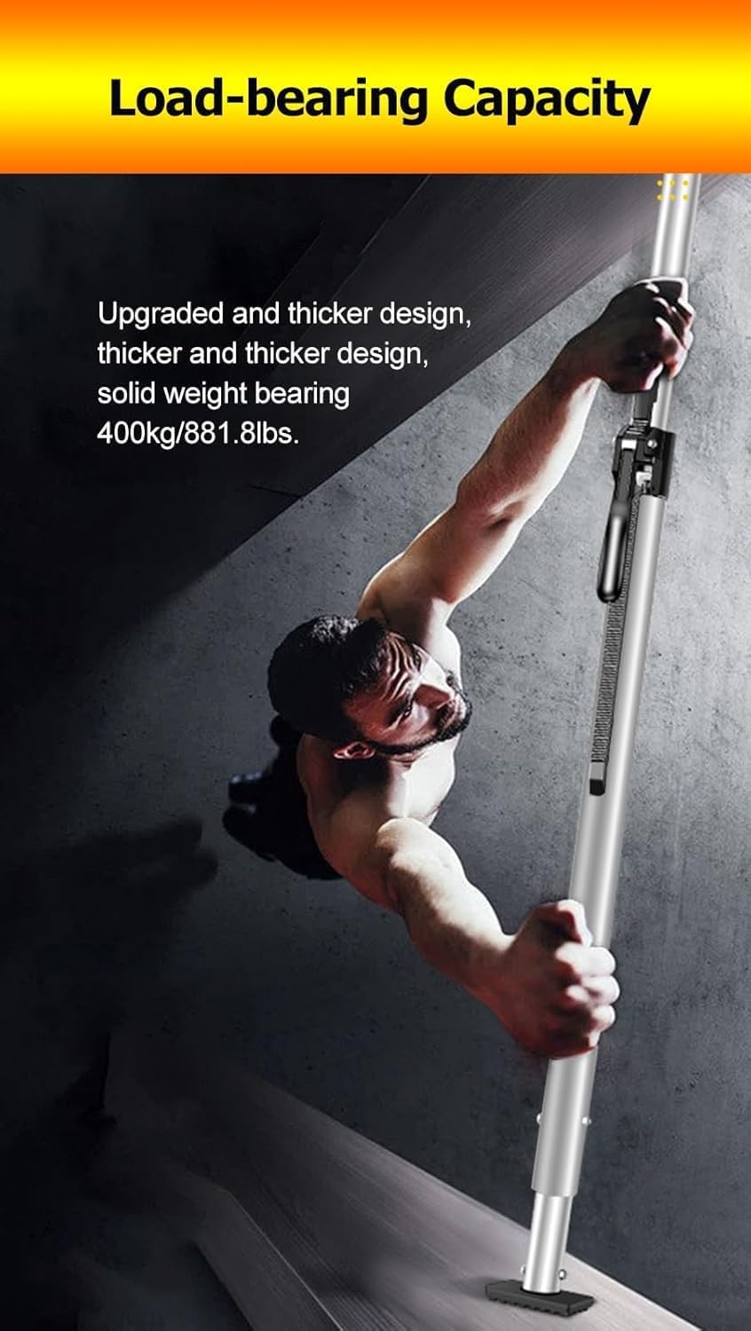 Adjustable Truck Cargo Bar with Sprung, Cargo Stabilizer Bar 4 Pcs Steel Cargo Ratcheting Cargo Bar for Safe Transport of Heavy Items, for Full-Size Trucks SUVs Vans Cars Trailers(6.6-7.8ft)