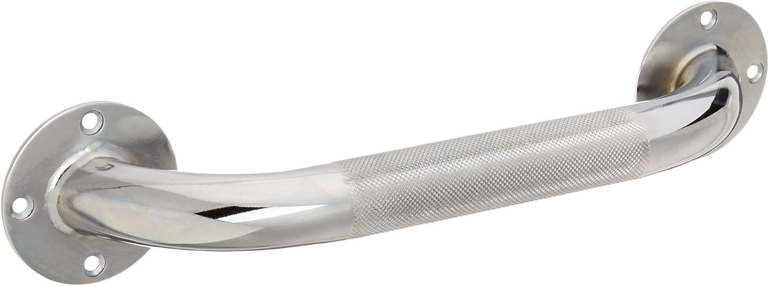 Medline 12 Inch Grab Bar, Knurled Chrome Amazon.ca Health & Personal