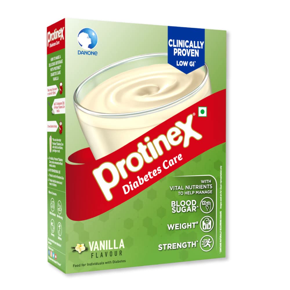 Protinex Diabetes Care (Creamy Vanilla Flavor, 400gm, Jar) Scientifically Designed Formula to help support Blood Sugar Control and Reduction in Cholesterol, 1 count, 16 servings