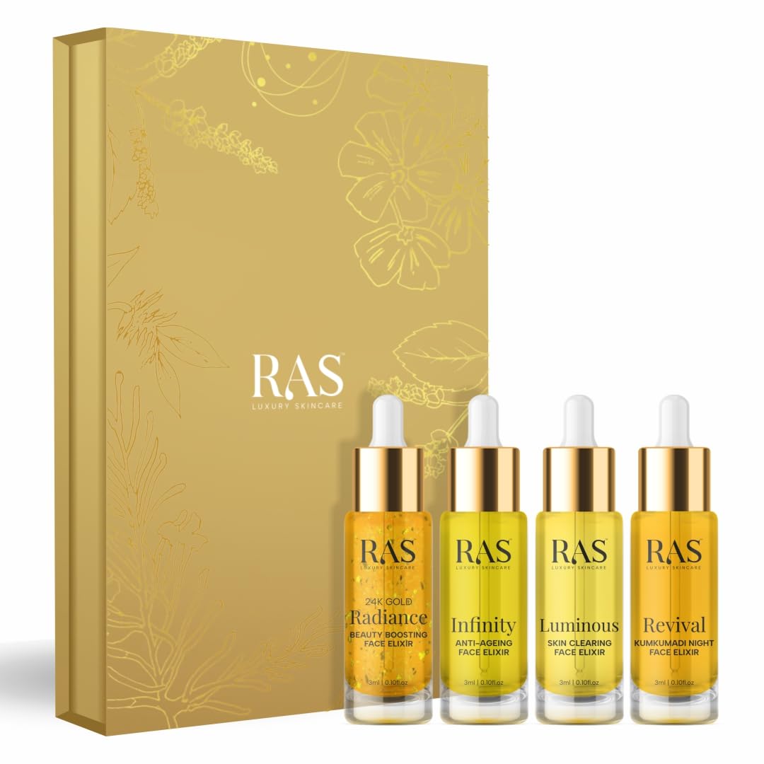 RAS Luxury Oils |Face Elixir Miniatures Serum Set (Pack of 4