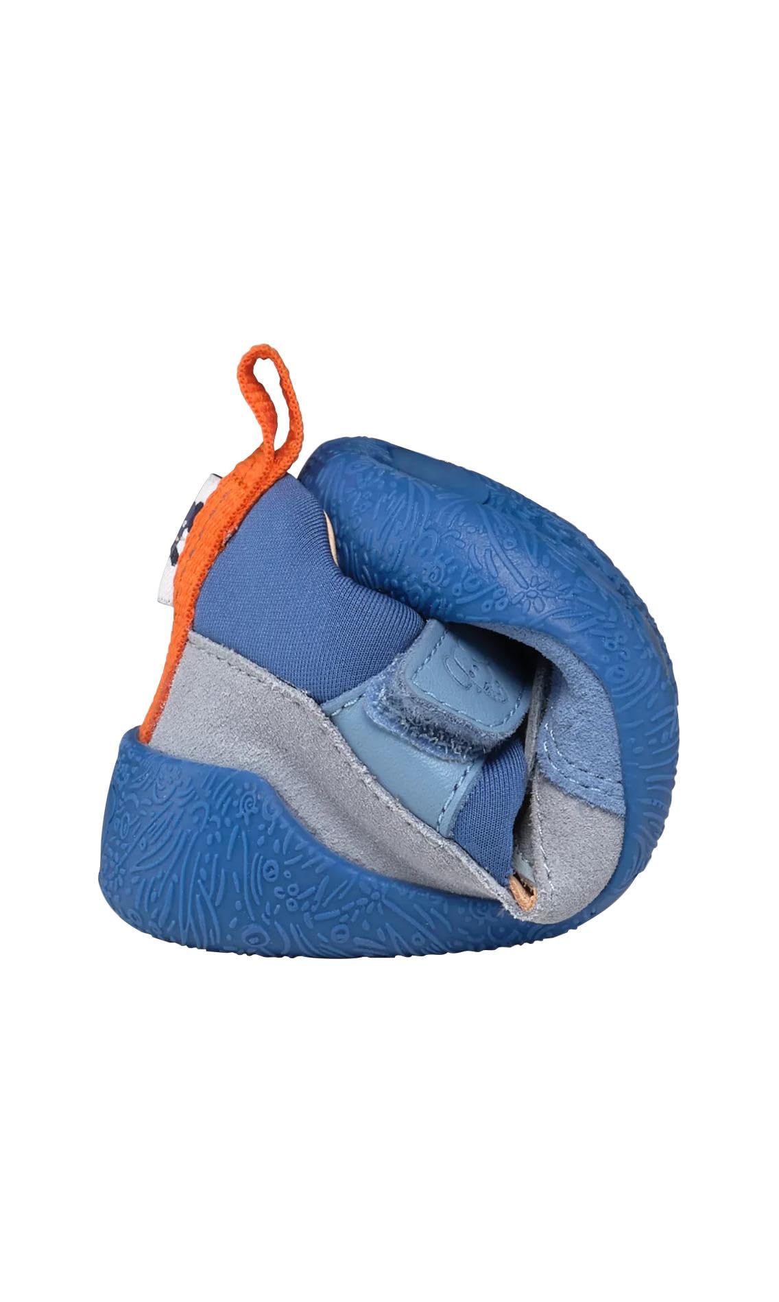 Affenzahn Sandale Premiers-Pas Cuir Freely Fermetures réglables, Flexible, Respirant, léger, Tailles 19-26 Éléphant - Bleu