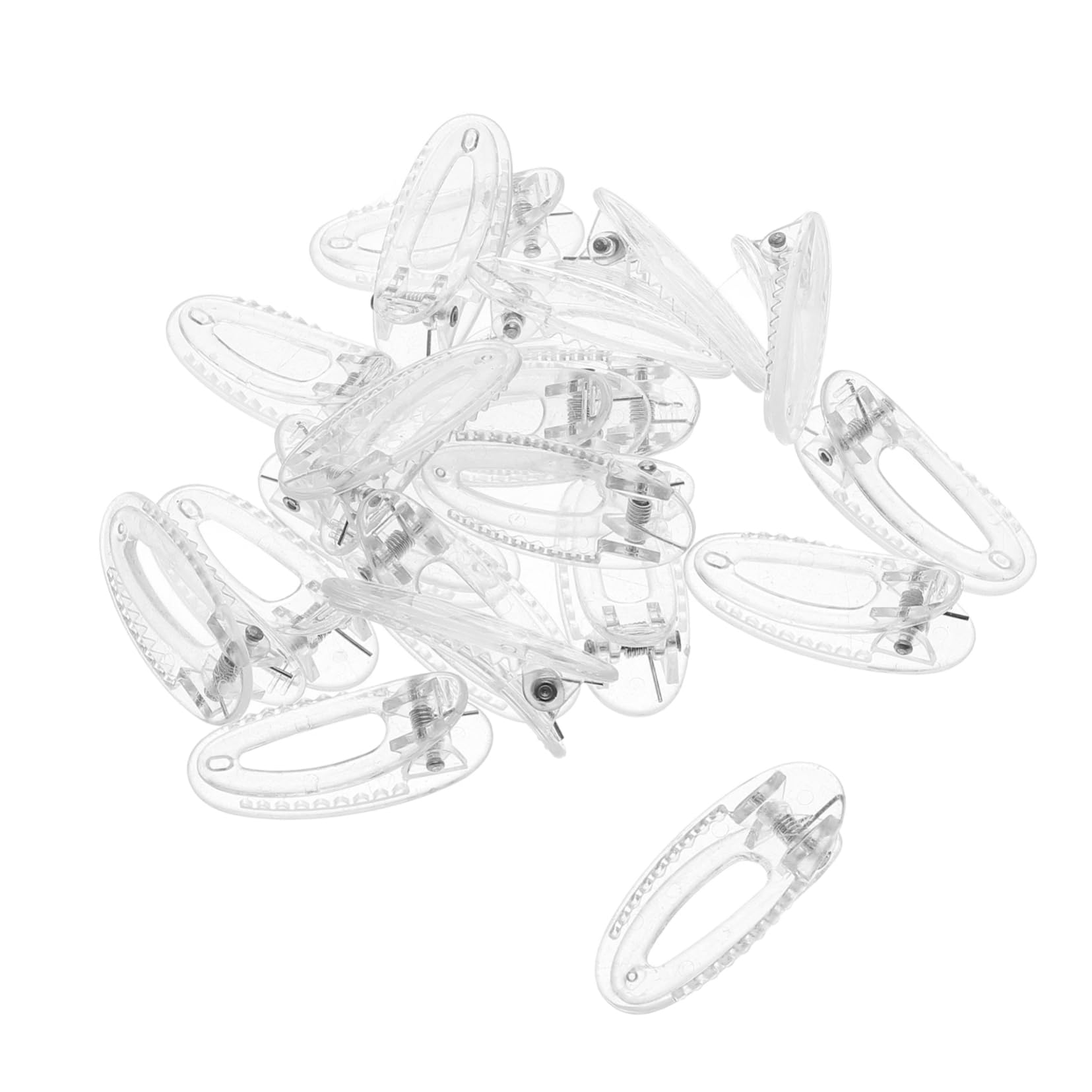 minkissy 20Pcs Toddler Hair Clips Mini Transparent Clips Secure Grip for Girls School Parties Daily Styling