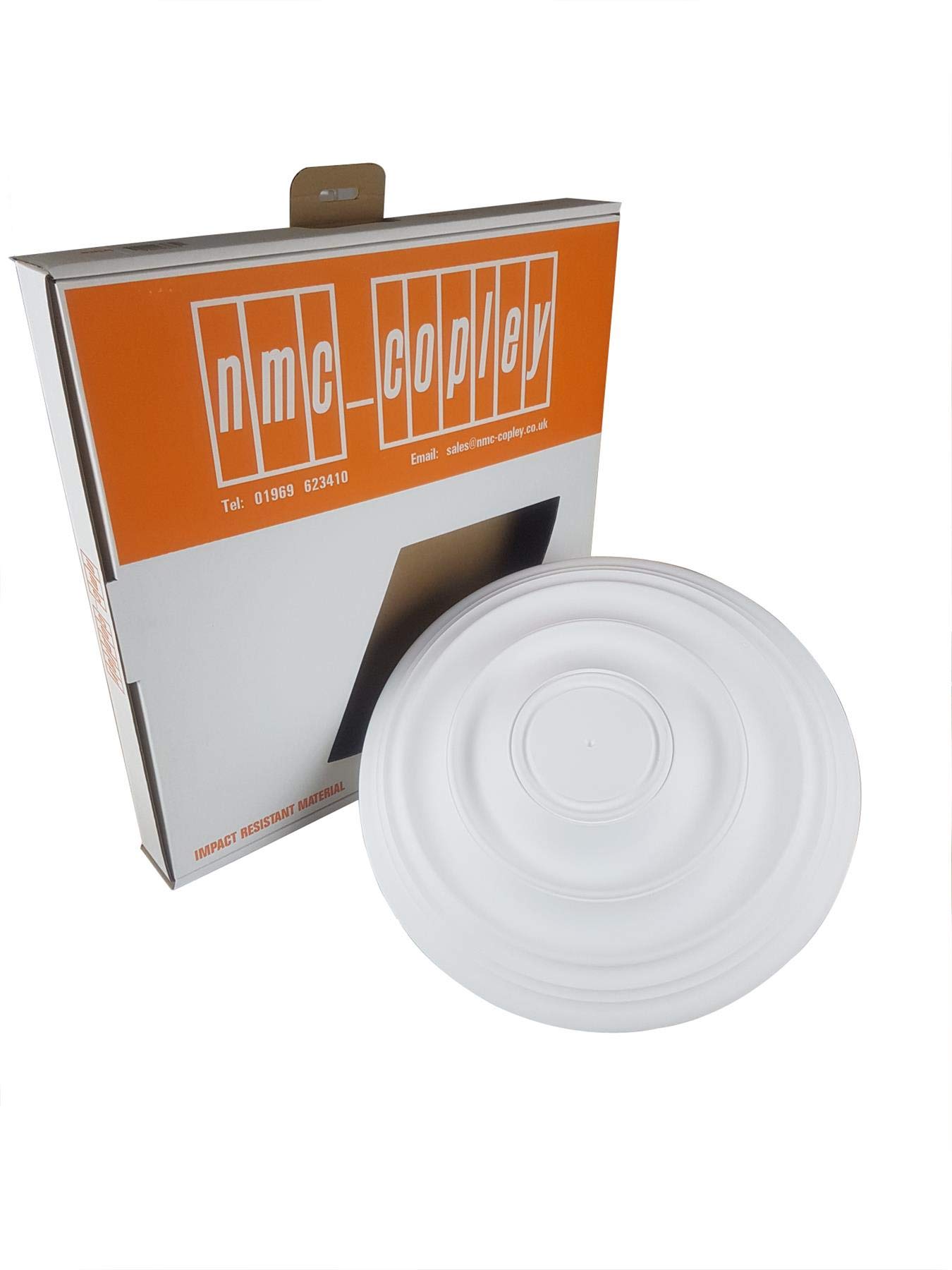 Yöl White Ceiling Rose Andrina 390Mm Resin Strong Lightweight Polyurethane Easy Fix 39Cm
