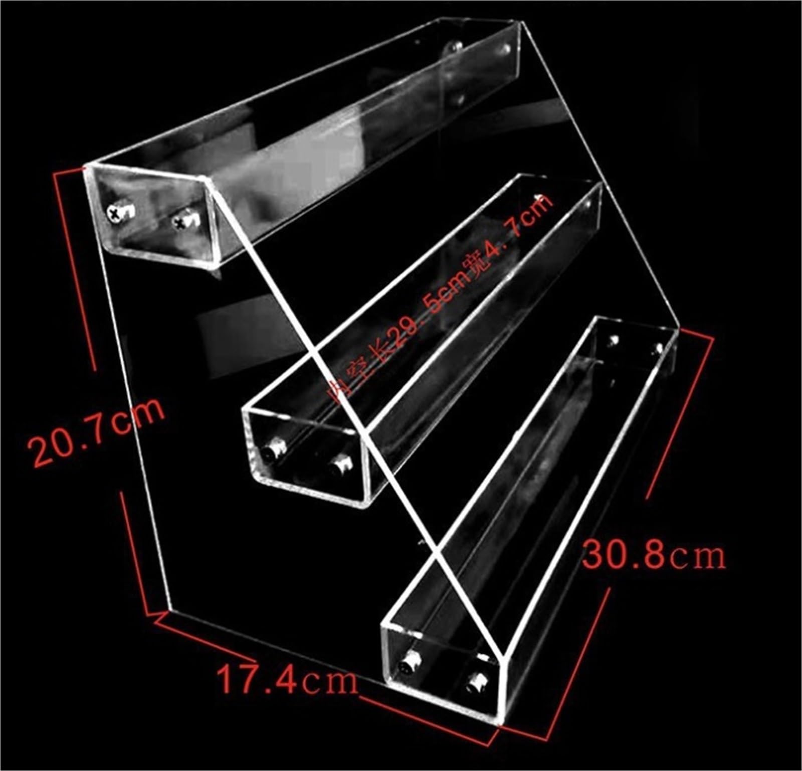 Schallplattenständer 3-Tier Acryl CD Lagerung Rack Tabletop Compact Disc Jewel Case Halter For Büro Schreibtisch Organizer