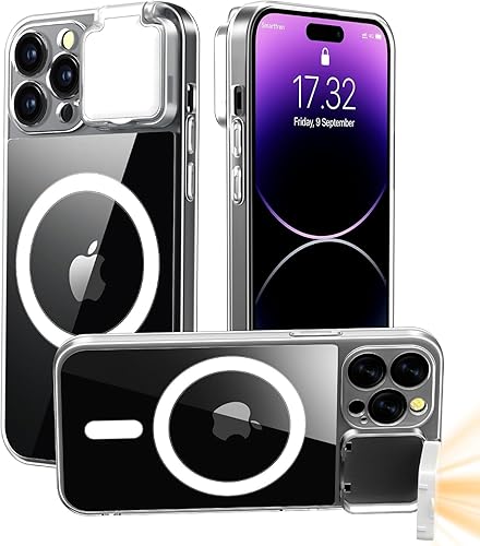 Funda con luz LED para selfie para iPhone 12 Pro Max, funda iluminada, recargable, compatible con maquillaje en vivo, TikTok, video, selfie