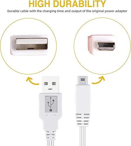 Miniatura 6 de Charger Kits for Wii U Gamepad, AC Power Adapter Charger and USB Charging Cord for Nintendo Wii U Gamepad Remote Controller