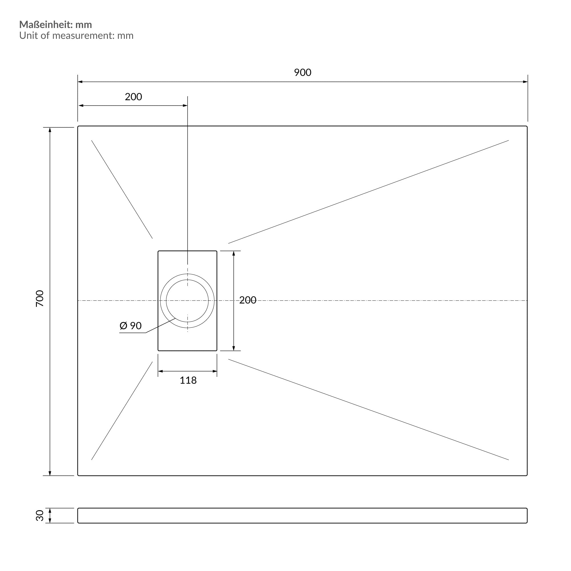 LuxeBath brodzik prysznicowy 90x70 cm bialy z odplywem SMC ekstra plaski i solidny prostokatny brodzik prysznicowy antyposlizgowy w stylu lupkowym designerski syfon latwy montaz do lazienki