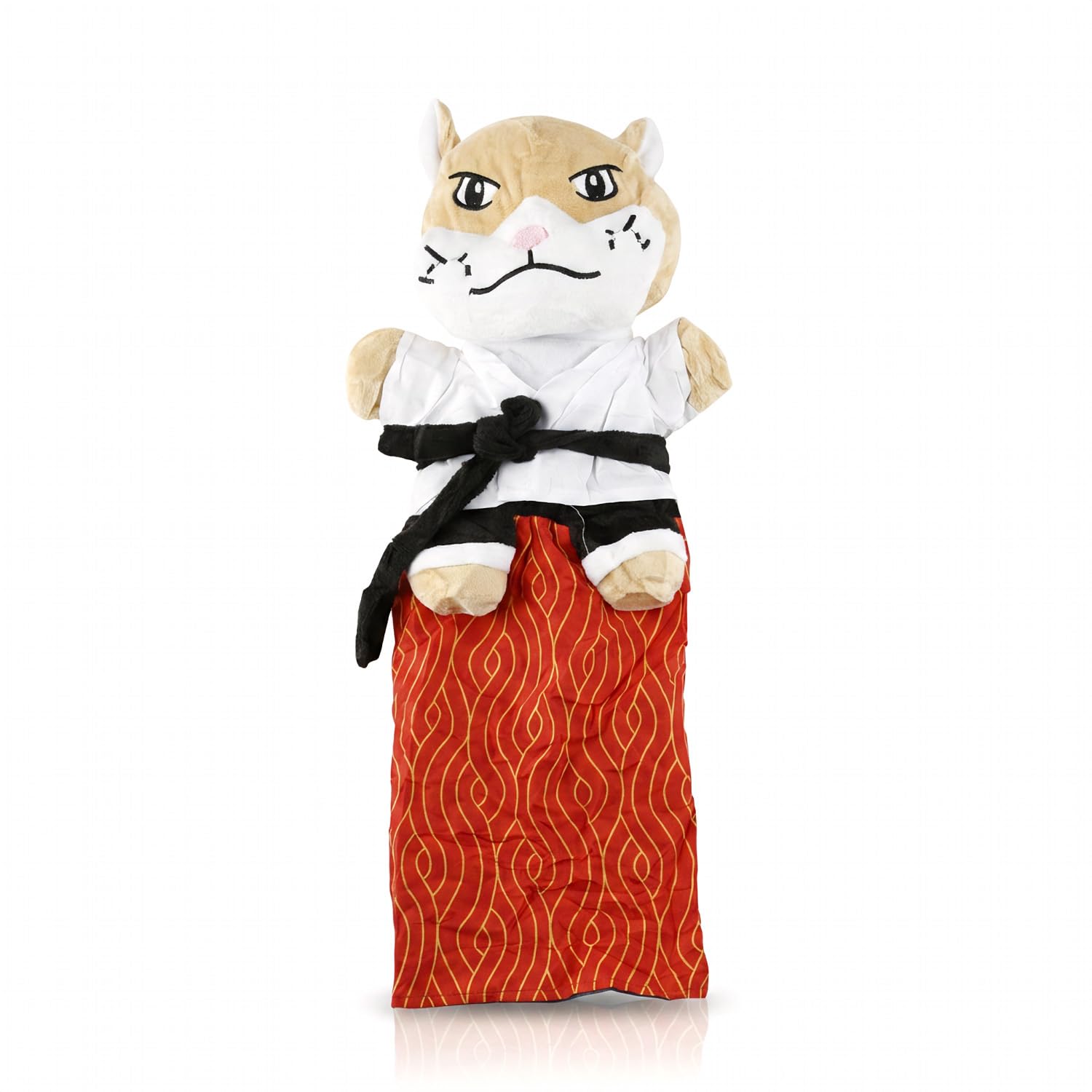 Karate Cat Hand Puppet Toy, Interactive Boxing Glove with Arm Sleeve