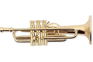 Miniature Gold Trumpet Keepsake, Ideal for Kids!