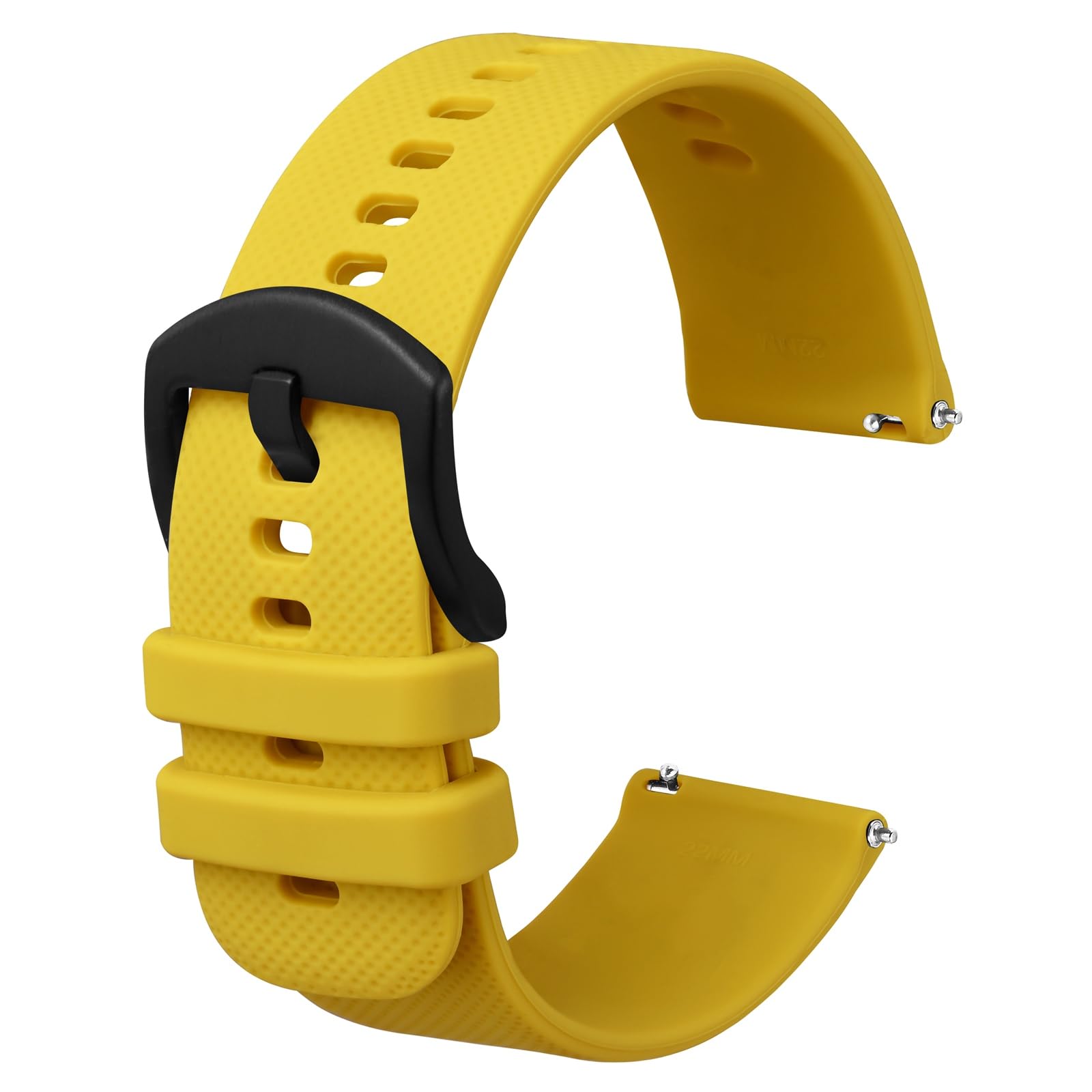 Anbeer Uhrenarmband aus Leder mit Schnellverschluss, echtes