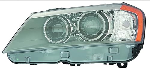 KarParts360 Para BMW X3 faro Asamblea 2011 12 13 2014 lado del conductor LED negro vivienda CAPA certificado BM2502172