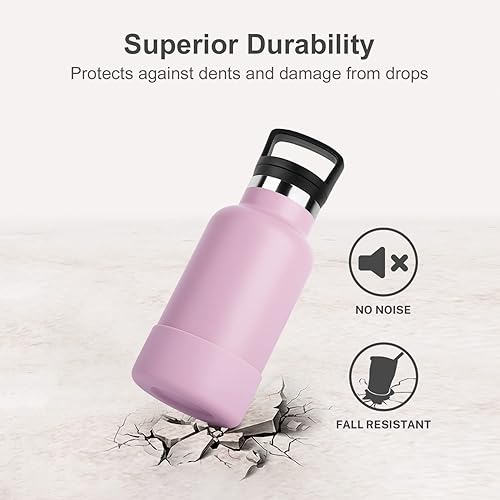 Miniatura 3 de Botella de agua para niños de regreso a la escuela, botella de agua pequeña de acero inoxidable aislada al vacío de 12 onzas con pajita, botella de