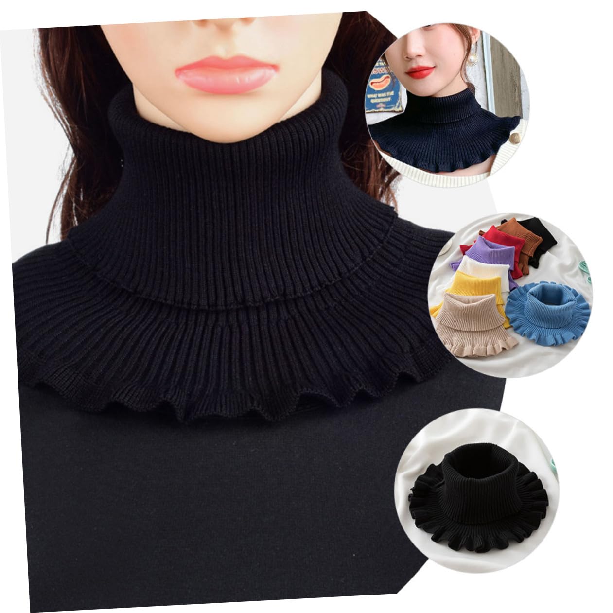GALPADA 3piezas Gaiter De Cuello De Invierno Para Mujeres De Cuello Reutilizable y Portátil Para Actividades Senderismo y