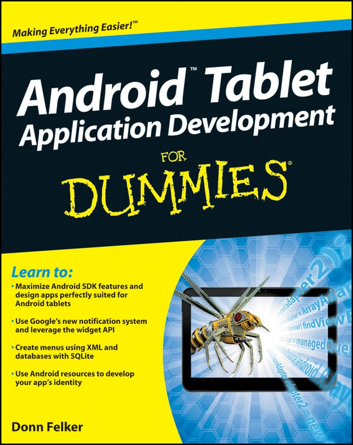 Android Tablet Application Development for Dummies