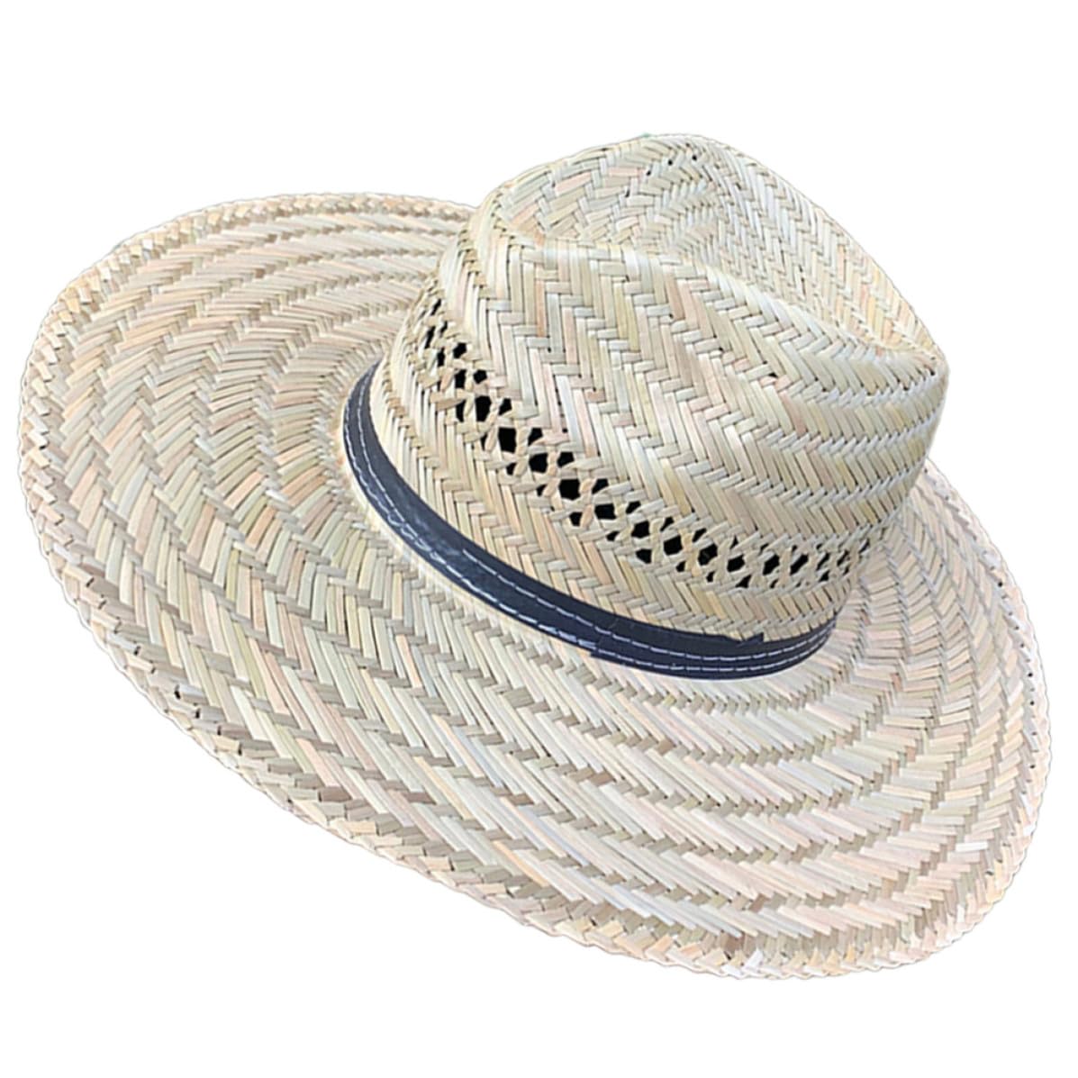 OSALADI 3 Pezzi Cappello di Paglia Estivo Tesa Larga per Uomo e Donna, Portatile e Traspirante, Protezione Solare Completa, per Ciclismo e Campeggio in Estate