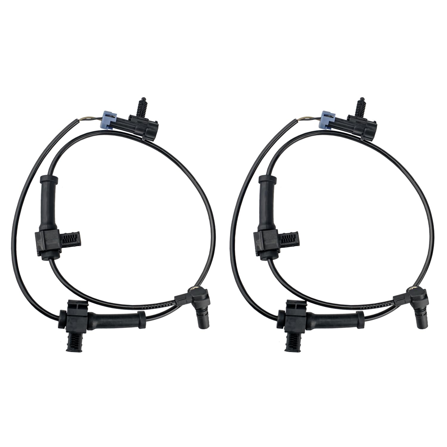 Rear ABS Wheel Speed Sensor Left Right fit for 07-13 Che-vy Silve-rado 1500 2500 3500 Cheyenne, G-MC Sierra 2007 2008 2009 2010 2011 2012 2013, Driver Passenger Side, ALS1757, 2pcs