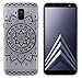 Produktbild yayago Hülle für Samsung Galaxy A6 [2018] Silikon Schutzhülle Hülle Case Backcover Tattoo Ornament Tribal Design transparent Tasche