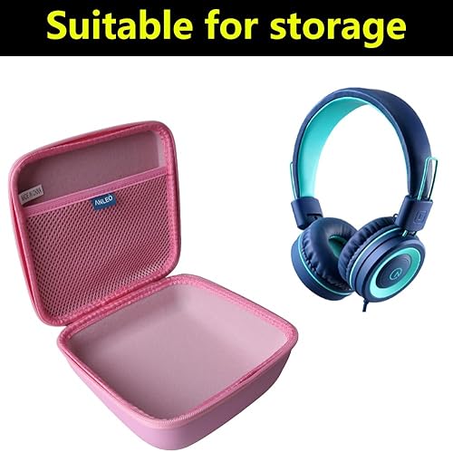 Vista 9 de Anleo Estuche rígido de viaje para auriculares infantiles (negro, solo estuche)