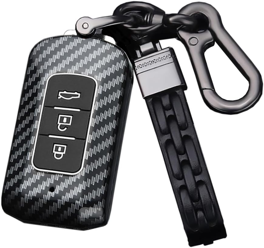 SANRILY Key Cover for Mitsubishi Remote Key Case Shell Holder with Keychain