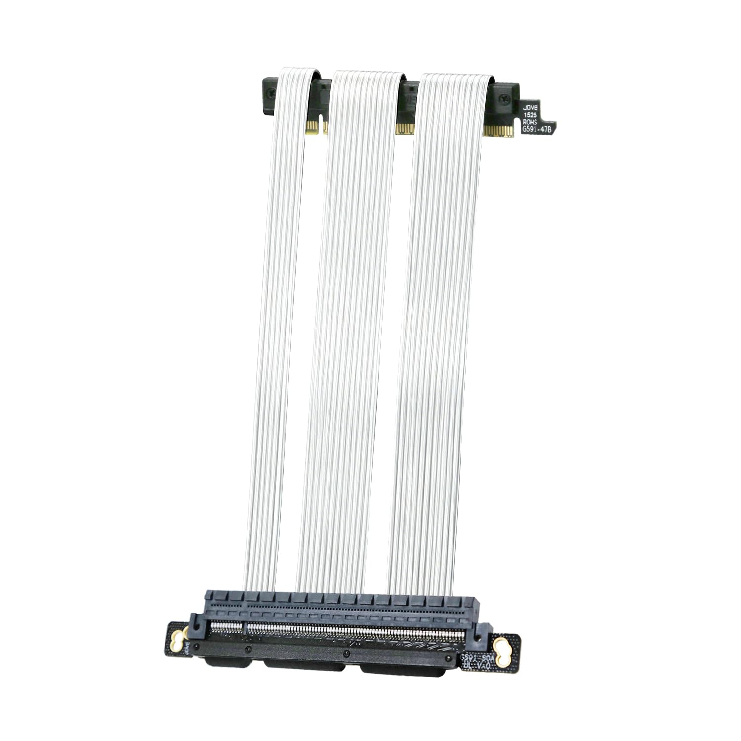GIGA-MEGA PCIe 5.0 X16 Riser Cable Dual Reverse and Straight GPU Extension Cable GEN5 for ITX A4 Case RTX5090 (19cm)