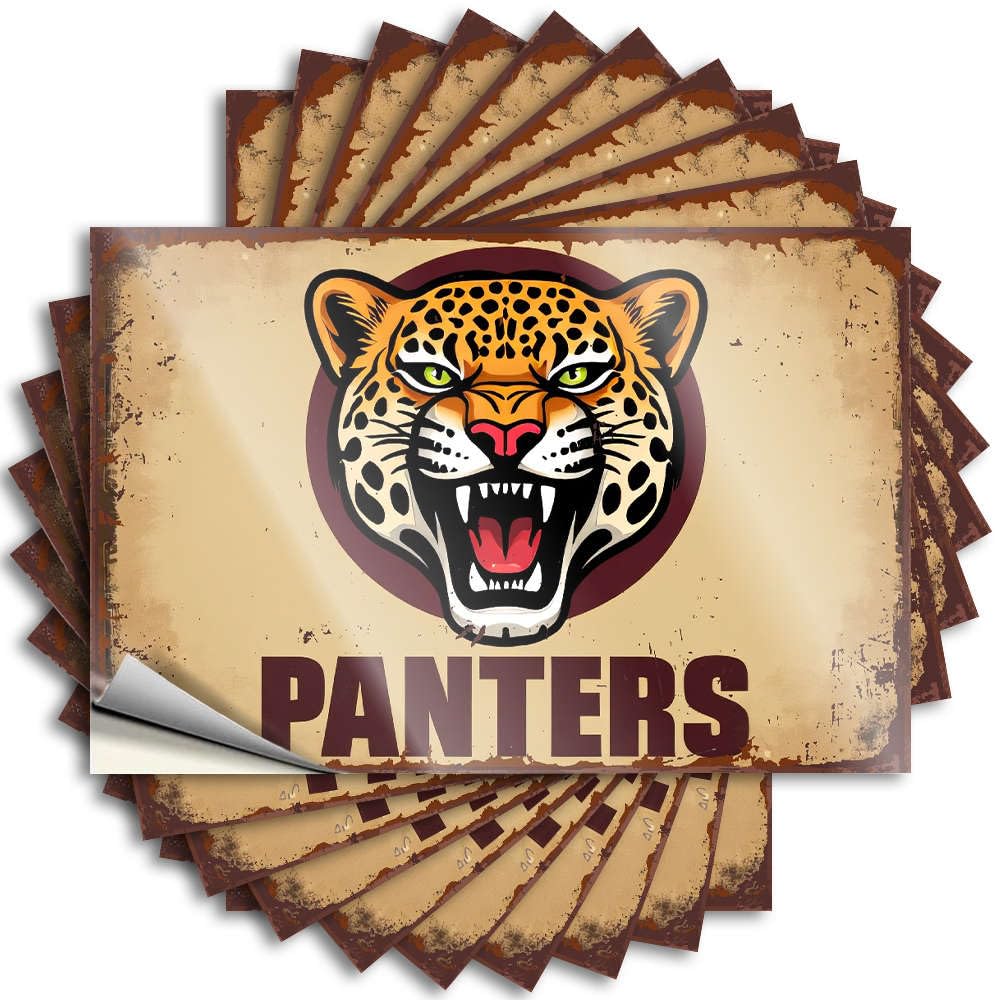 Unique Bumper Saying | Panthers Team Spirit Poster Winter for Motorcross Decor(12X18CM)